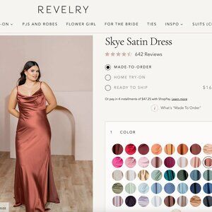 Revelry Skye Satin Bridesmaid Dress